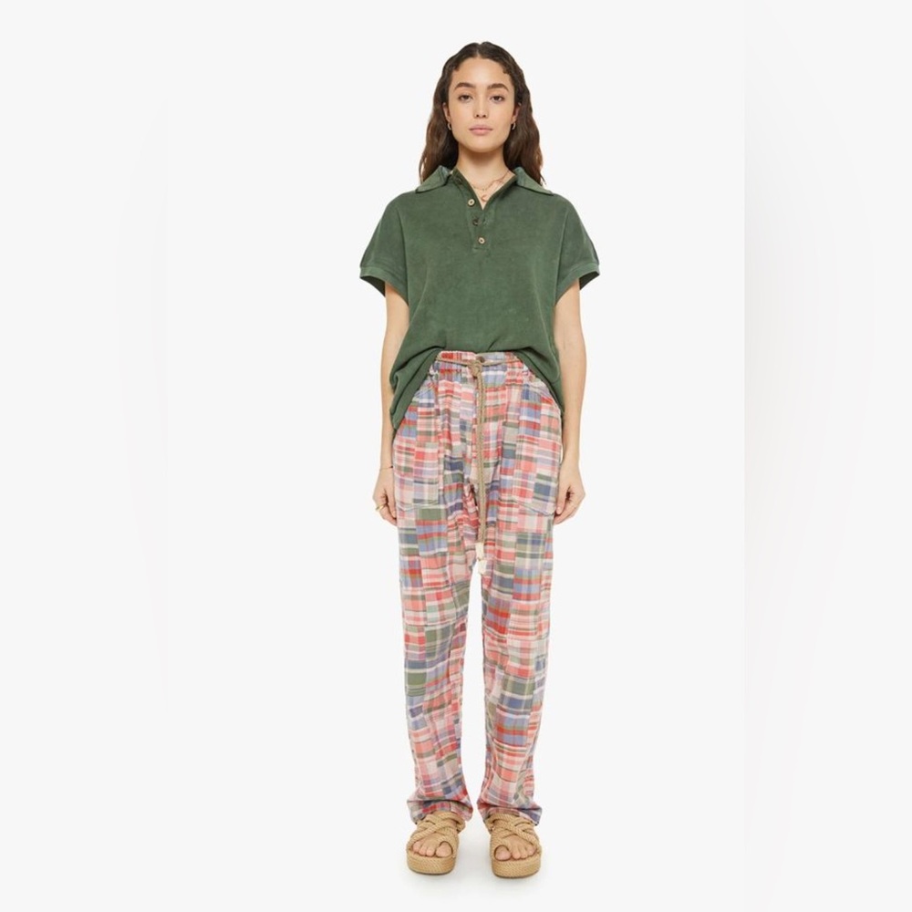 Dr. Collectors P38 Madras Pachwork Pant Rose Size M